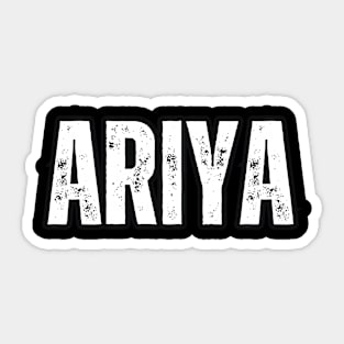 Ariya Name Gift Birthday Holiday Anniversary Sticker